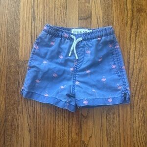 INGEAR Swim Shorts Trunks, Blue Flamingo Print, Size 3T